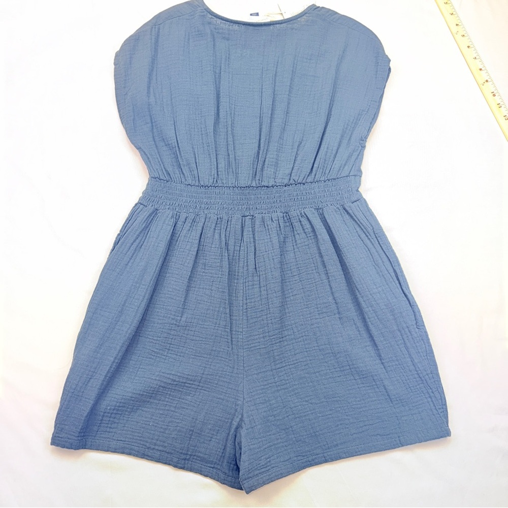 Universal Thread Slate Blue Romper - Picture 2 of 9